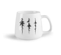 DEBINGY Frutta in ceramica Tazze per casa e ufficio Alberi Foresta Giungla Fauna selvatica Bosco Sala giochi （14oz/400ml） e bevande calde, espresso