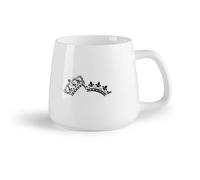 DEBINGY Frutta in ceramica Tazze per casa e ufficio Corona Re Regina Comodino Matrimonio Coppia Famiglia Amore （14oz/400ml） per caffè, avena, tè, facile da pulire