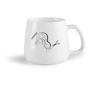 DEBINGY Frutta in ceramica Tazze per casa e ufficio Donna Testa Taglio Capelli Barbiere Strumenti Salone di Bellezza n （14oz/400ml） per casa o lavoro