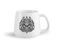 DEBINGY Frutta in ceramica Tazze per casa e ufficio un'icona in stile glifo del simbolo della mitologia indù （14oz/400ml） Un bel regalo di Natale