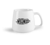 DEBINGY Frutta in ceramica Tazze per cioccolata calda Benessere Stile di vita sano Centro fitness Ginnastica femminile （14oz/400ml） per ufficio, casa