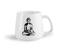 DEBINGY Frutta in ceramica Tazze per cioccolata calda Buddismo di Buddha Religione Buddismo di Buddha Stile （14oz/400ml） per Tè, caffè e bevande calde