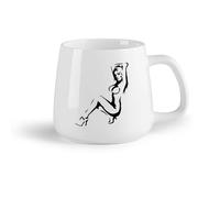 DEBINGY Frutta in ceramica Tazze per cioccolata calda Donna Bagno sex appeal Ragazza Più Cool Armadio Soffitto （14oz/400ml） Un bel regalo di Natale