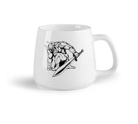 DEBINGY Frutta in ceramica Tazze per cioccolata calda Gladiatori Carnevale di Venezia Italia Gladiatori Italiani （14oz/400ml） per tè, caffè, latte, cappuccino