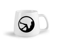 DEBINGY Frutta in ceramica Tazze per cioccolata calda Ragazze Bagno sex appeal Ragazza Silhouette più cool （14oz/400ml） Ottimo per casa, ufficio, bar, idee regalo