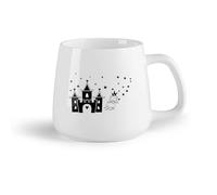 DEBINGY Frutta in ceramica Tazze resistenti Castello della principessa Fiaba Carino Bambini Ragazza Ragazzo Adolescente （14oz/400ml） per ufficio, casa