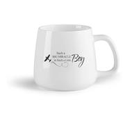 DEBINGY Frutta in ceramica Tazze resistenti Citazioni motivazionali: un miracolo così grande è accaduto a un bambino così piccolo （14oz/400ml） per ufficio, casa