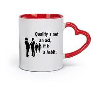 DEBINGY Taza de café de cerámica Motivación Trabajo en equipo Liderazgo Motivación Negocios (11 oz/320 ml) Elegante y duradera - Apto para microondas y lavavajillas Rojo