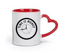 DEBINGY Taza de cerámica con frases familiares, El tiempo es dinero, Trabajo en equipo, Liderazgo, Motivación, Negocios (320 ml) para el hogar y la oficina.