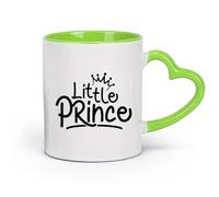 DEBINGY Taza de para Regalo, Taza para Latte con Asa El Principito Bebé （11oz/320ml） Regalo divertido para amantes del café, mejores amigos del trabajo, compañeros de trabajo y amigos Verde