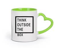 DEBINGY Tazas de Café con Asa Motivación inspiradora para romper la mentalidad （11oz/320ml） Regalo divertido para amantes del café, mejores amigos del trabajo, compañeros de trabajo y amigos Verde