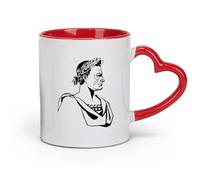 DEBINGY Tazas de cerámica para café, té, café, tazas, Imperio Romano Características （11 oz/320 ml） Café, té, café con leche, leche, cacao, jugo y otras bebidas calientes Rojo