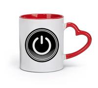 DEBINGY Tazas de cerámica para té, café y chocolate caliente con botón de encendido (11 oz/320 ml), regalo divertido para amantes del café, mejores amigos del trabajo, compañeros de trabajo y amigos.