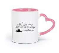 DEBINGY Tazas de cerámica personalizadas para niños, con frases Déjalos dormir cuando despierten, moverán montañas (320 ml), aptas para lavavajillas, color rosa.