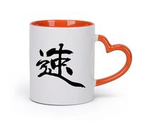 DEBINGY Tazas Grandes para Té, Café y Chocolate Caliente Boceto chino （11oz/320ml）para una bebida matutina, bodas, cumpleaños, regalos para mujeres, Día del Padre, madres, niñas y niños Naranja