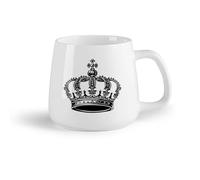 DEBINGY Tazza da caffè con manico - Ceramica classica corona e re （14oz/400ml） Il regalo ideale per la colazione, matrimoni, compleanni, regali per donne, festa del papà, mamma, ragazze, ragazzi