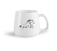 DEBINGY Tazze da caffè con manici grandi per uomo e donna Cavallo （14oz/400ml） Il regalo ideale per la colazione, matrimoni, compleanni, regali per donne, festa del papà, mamma, ragazze, ragazzi
