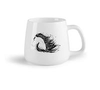 DEBINGY Tazze da caffè con manici grandi per uomo e donna Cavallo Pony （14oz/400ml） Il regalo ideale per la colazione, matrimoni, compleanni, regali per donne, festa del papà, mamma, ragazze, ragazzi