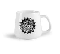DEBINGY Tazze da caffè con manici grandi per uomo e donna mandala （14oz/400ml） Il regalo ideale per la colazione, matrimoni, compleanni, regali per donne, festa del papà, mamma, ragazze, ragazzi
