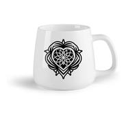 DEBINGY Tazze da caffè con manici grandi per uomo e donna simbolo yoga （14oz/400ml） Il regalo ideale per la colazione, matrimoni, compleanni, regali per donne, festa del papà, mamma, ragazze, ragazzi