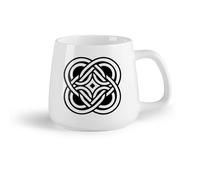 DEBINGY Tazze da caffè con manici grandi per uomo e donna simbolo yoga （14oz/400ml） Il regalo ideale per la colazione, matrimoni, compleanni, regali per donne, festa del papà, mamma, ragazze, ragazzi