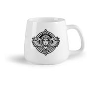 DEBINGY Tazze da caffè in gres con manico simbolo della dea elisiana （14oz/400ml） Il regalo ideale per la colazione, matrimoni, compleanni, regali per donne, festa del papà, mamma, ragazze, ragazzi