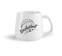 DEBINGY Tazze da caffè in gres con manico Stella del basket e ragazzo （14oz/400ml） Il regalo ideale per la colazione, matrimoni, compleanni, regali per donne, festa del papà, mamma, ragazze, ragazzi