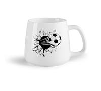 DEBINGY Tazze da caffè, tazze da tè e caffè Calcio che rompe il calcio （14oz/400ml） Il regalo ideale per la colazione, matrimoni, compleanni, regali per donne, festa del papà, mamma, ragazze, ragazzi