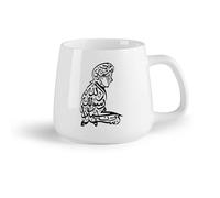 DEBINGY Tazze grandi da tè, caffè e cioccolata calda Tatuaggio arabo （14oz/400ml） Il regalo ideale per la colazione, matrimoni, compleanni, regali per donne, festa del papà, mamma, ragazze, ragazzi