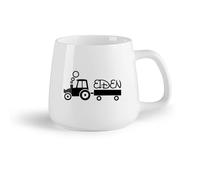 DEBINGY Tazze grandi per bevande calde Modello di trattore per bambini （14oz/400ml） Il regalo ideale per la colazione, matrimoni, compleanni, regali per donne, festa del papà, mamma, ragazze, ragazzi