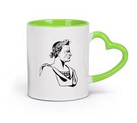 DEBINGY Vajilla de para Hogar Características del Imperio Romano （11oz/320ml） para una bebida matutina, bodas, cumpleaños, regalos para mujeres, Día del Padre, madres, niñas y niños Verde