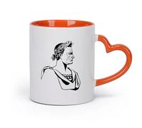 DEBINGY Vajilla de para Hogar Características del Imperio Romano （11oz/320ml）para una bebida matutina, bodas, cumpleaños, regalos para mujeres, Día del Padre, madres, niñas y niños Naranja