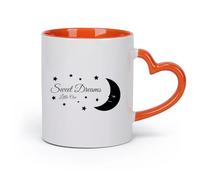 DEBINGY Vajilla de para Hogar Habitación de bebé Dulces sueños （11oz/320ml）para una bebida matutina, bodas, cumpleaños, regalos para mujeres, Día del Padre, madres, niñas y niños Naranja