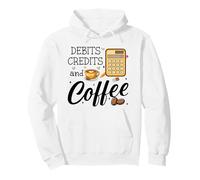 Debits Credits & Coffee Cup Funny Accountant It's Tax Season Sudadera con Capucha
