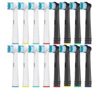 DeBizz - Cabezales de repuesto para cepillo de dientes eléctrico compatibles con Oral B - Cabezales de repuesto de cepillo de dientes recargables de precisión para una limpieza suave y eficaz, por