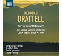 DEBORAH DRATTEL Sorrow Is Not Melancholy / Clarinet Conce (CD) (Importación USA)