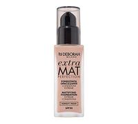 Deborah Milano - Base líquida Extra Mat Perfection SPF 20 01 Fair, Efecto mate de larga duración, fórmula hidratante y matificante sin transferencia y alta cobertura, deja una piel uniforme. , 30 ml