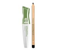 Deborah Milano - Juego de maquillaje de lápiz de ojos negro 01 - Máscara de pestañas fórmula pura bio volumen y fuerza, alta tolerancia sin parabenos, de larga duración, da pestañas nutridas y fuertes