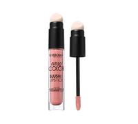 Deborah Milano Rouge & Lipstick Easy Color 07 Peach Glow con ácido hialurónico y aceite de almendra, color intenso y agarre duradero en mejillas y labios, 30 ml