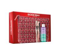 Deborah Milano - Set de regalo para mujer, bolsa de ojos, incluye máscara de volumen instantáneo con ceramidas, lápiz de ojos 24 horas 251 negro y desmaquillante de ojos bifásico Dermolab 50 ml, nº 1