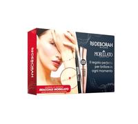 Deborah Milano - Set de regalo para mujer, incluye máscara Instant Maxi Volume Extra Black, Eyeliner 48 horas extra, pulsera con Boule de esmalte rojo