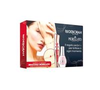 Deborah Morellato - Juego de regalo para mujer, incluye máscara 24 horas Instant Maxi Volume con granada, esmalte Gel Effect n.20 y pulsera con Boule de esmalte rojo