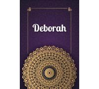 Deborah: Personalized notebook with name Deborah | Birthday gift for women, girl, daughter, mom, sister, ... | Cover: mandala | 110 lined pages journal, small size 6x9 inches