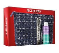 Deborah Set de regalo Milano con rímel Like a Pro Tinte, lápiz de ojos de 24 horas, desmaquillante bifásico y bolsa de cosméticos.