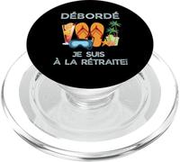Débordé Je Suis à La Retraite Design Vacances Tropicales PopSockets PopGrip para MagSafe