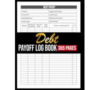 Debt Payoff Planner: One-Year Debt Tracker and Financial Organizer for Effective Money Management. 365 Pages, 8.5" x 11" Size.