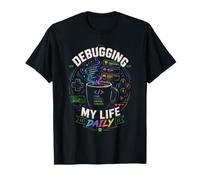 Debugging My Life Daily Gamer Coffee Design Camiseta