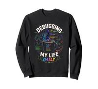Debugging My Life Daily Gamer Coffee Design Sudadera