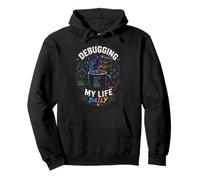 Debugging My Life Daily Gamer Coffee Design Sudadera con Capucha