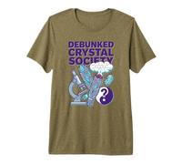 Debunked Crystal Society Escéptico Bienestar Humor Ciencia Camiseta Premium